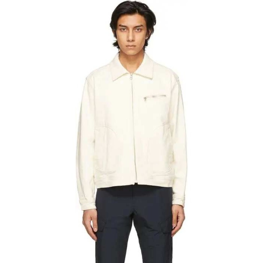 NWOT $395 Rag & Bone Stark Jacket Sand Organic Cotton Men's Size M Zip Front